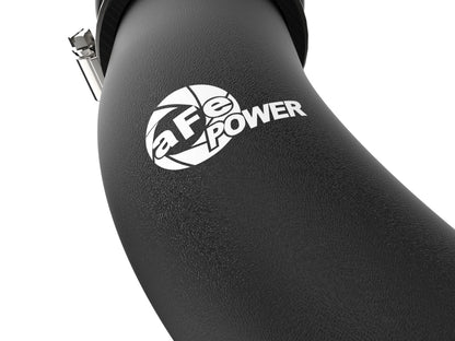aFe BladeRunner 2-1/2 IN Aluminum Hot Charge Pipe Black 22-23 Subaru WRX H4-2.4L (t) 46-20668-B 46-20668-B Photo - Close Up