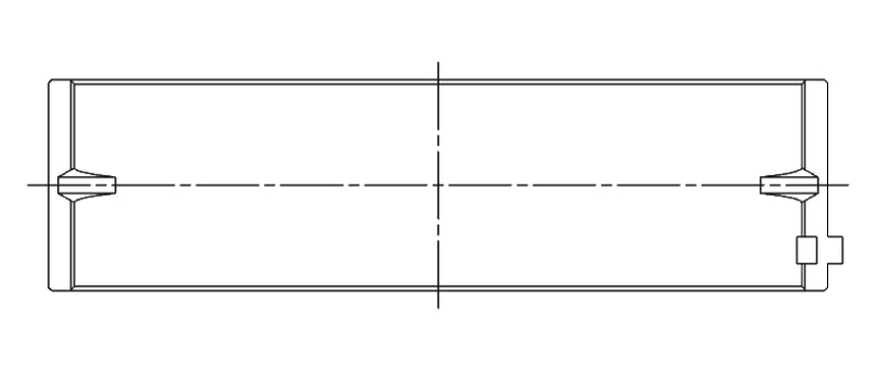 ACL GM 170 LAU/LP1/LP9/183 LF1/217 LFX/LLT/LY7 .25mm Oversized Main Bearing Set 4M2273H-.25 4M2273H-.25 Technical Drawing