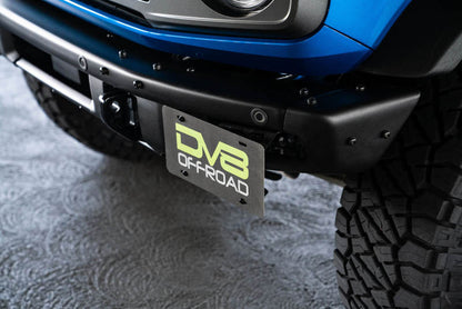 DV8 Offroad 21-22 Ford Bronco Factory Front Bumper License Relocation Bracket - Side LPBR-02 LPBR-02 Photo - lifestyle view