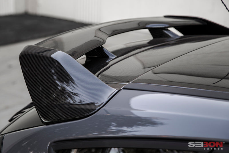 Seibon 2015-2017 Ford Focus ST/RS Hatchback Carbon Fiber Rear Spoiler (3rd Brake Light Not Included) RS16FDFO RS16FDFO Photo - Primary