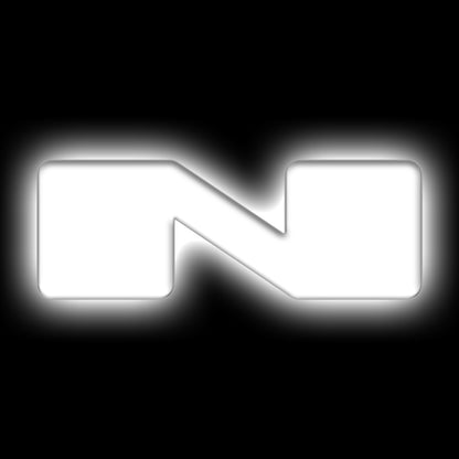 ORACLE Lighting Universal Illuminated LED Letter Badges - Matte White Surface Finish - N 3140-N-001 3140-N-001 Photo - Primary