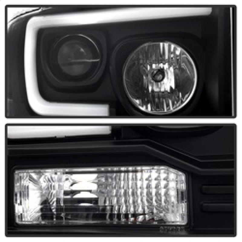 Spyder Ford F250/350/450 05-07 Projector Headlights - Light Bar DRL LED - Black PRO-YD-FS05V2-LB-BK 5084507 5084507 Photo - Unmounted