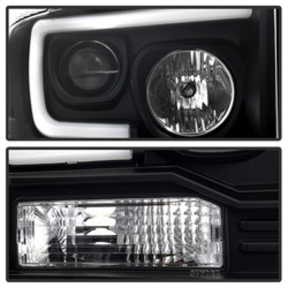 Spyder Ford F250/350/450 05-07 Projector Headlights - Light Bar DRL LED - Black PRO-YD-FS05V2-LB-BK 5084507 5084507 Photo - Unmounted