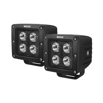 Westin LED Auxiliary Light 3.2in x 3.0in Spot w/5W Cree - Black 09-12205A-PR 09-12205A-PR Photo - Primary