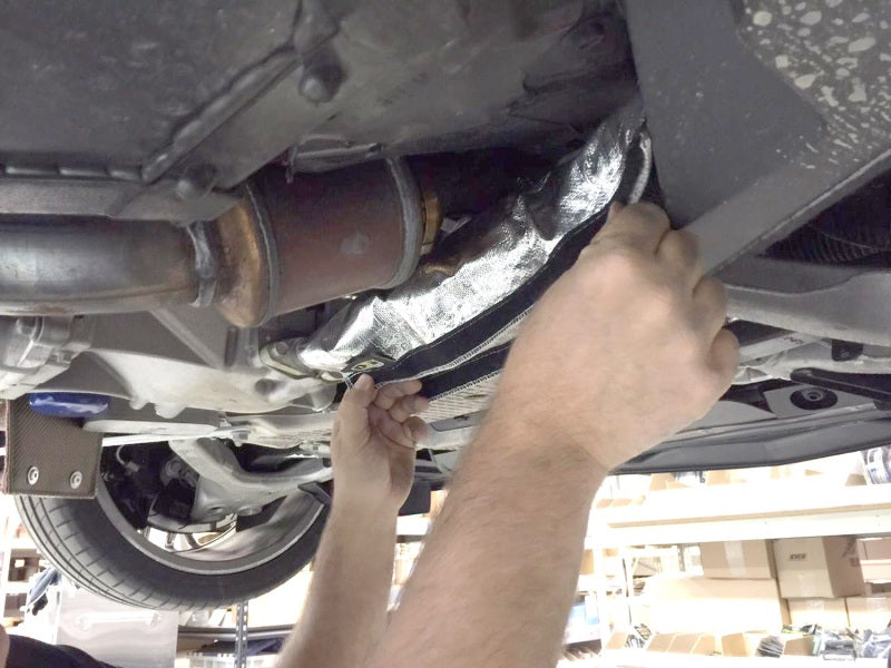 DEI Corvette C7 Oil Cooler Line Sleeves 2in - 2 1/2in x 18in Heat Shroud 10488 10488 Photo - Mounted