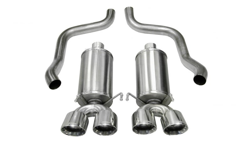 Corsa Performance 05-08 Chevrolet Corvette C6 6.0L V8 Polished Xtreme Axle-Back Exhaust 14469 Photo - Primary