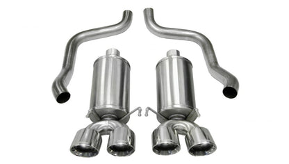 Corsa Performance 05-08 Chevrolet Corvette C6 6.0L V8 Polished Xtreme Axle-Back Exhaust 14469 Photo - Primary