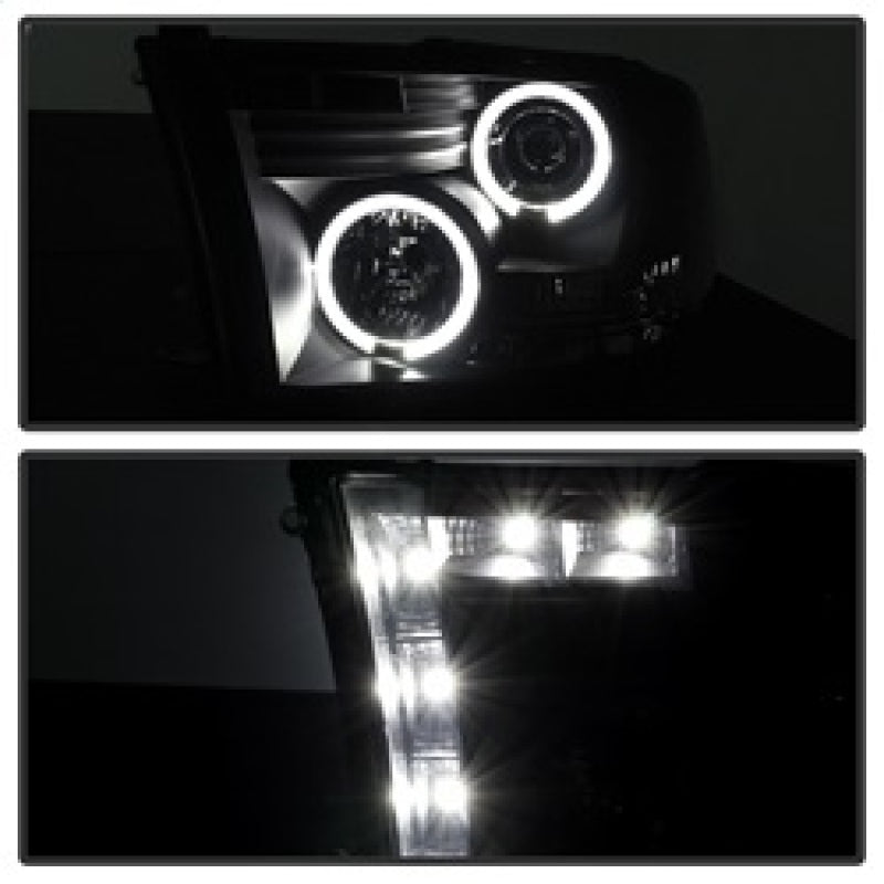 Spyder Dodge Ram 1500 09-14 Projector Headlights Halogen- LED Halo LED - Blk Smke PRO-YD-DR09-HL-BSM 5078407 5078407 Photo - Unmounted