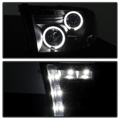 Spyder Dodge Ram 1500 09-14 Projector Headlights Halogen- LED Halo LED - Blk Smke PRO-YD-DR09-HL-BSM 5078407 5078407 Photo - Unmounted
