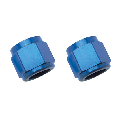 Russell -8 AN Tube Nut Adapters (Blue Finish) 660580 Photo - Primary