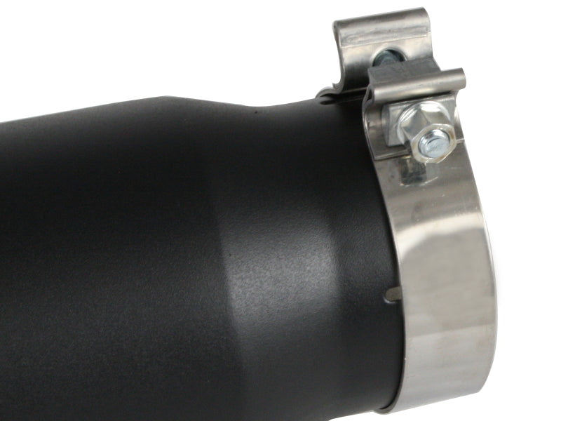 aFe MACH Force-Xp 4in 409 Stainless Steel Exhaust Tip: 4 In x 5 Out x 12L 49T40501-B12 Photo - Unmounted