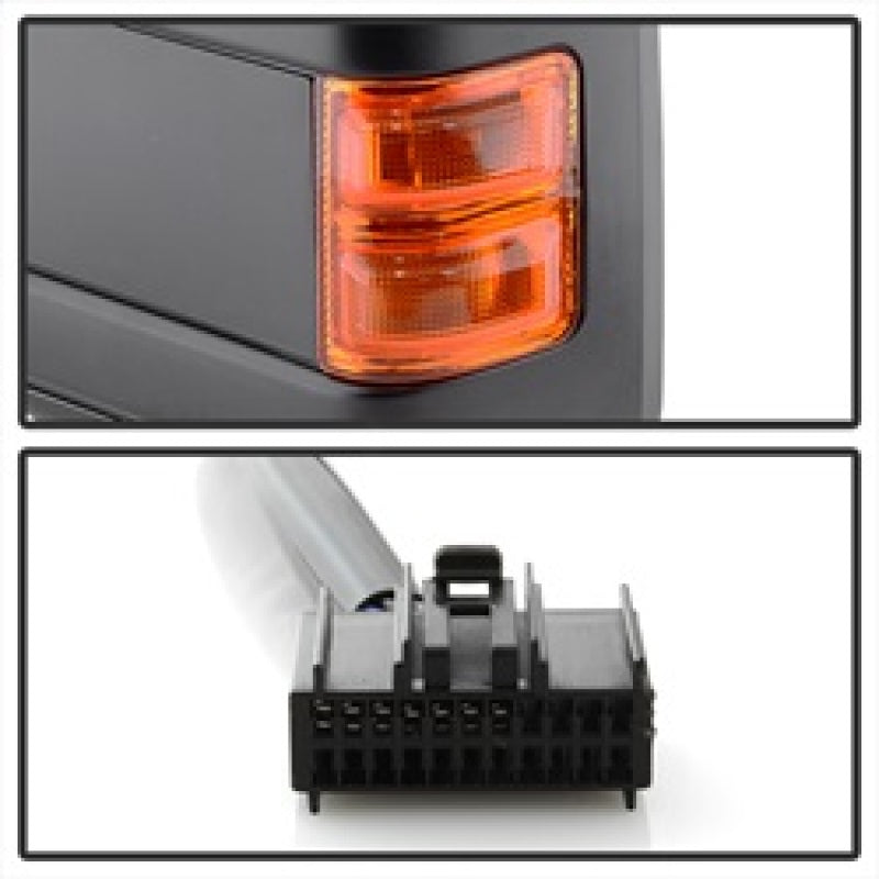 SPYDER Xtune Ford Superduty 08-15 L&R Extendable Power Heated Adjust Mirror Amber MIR-FDSD08S-PW-AM-SET 9935756 9935756 Photo - Unmounted