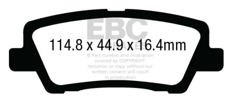 EBC Disc Brake Pad Set DP23012 Photo - Primary