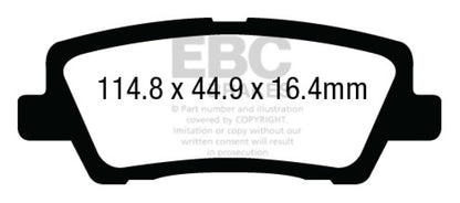 EBC Disc Brake Pad Set DP23012 Photo - Primary