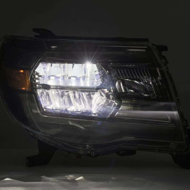 AlphaRex 05-11 Toyota Tacoma LUXX Crystal Headlights Plank Style Design Black w/Activation Light/DRL 880735 880735 User 4