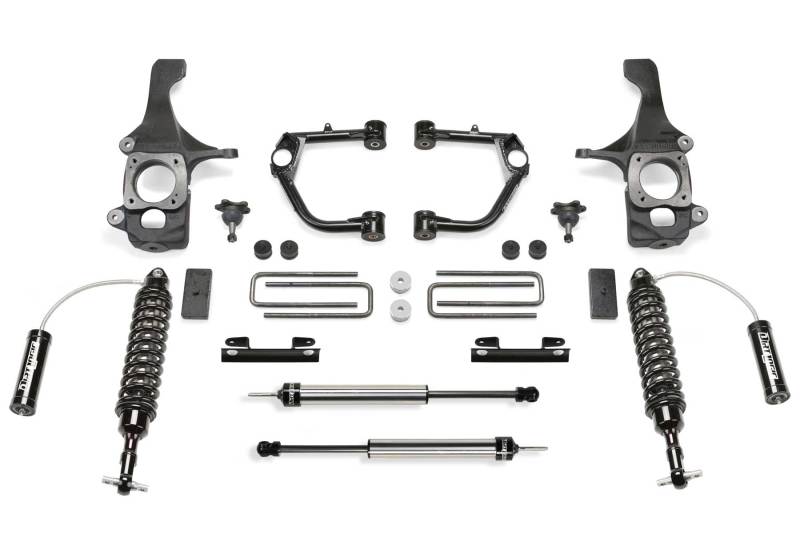 Fabtech 4" Budget UCA System w/ Front Dirt Logic 2.5 Resi Coilover & Rear K7051DL Photo - Primary