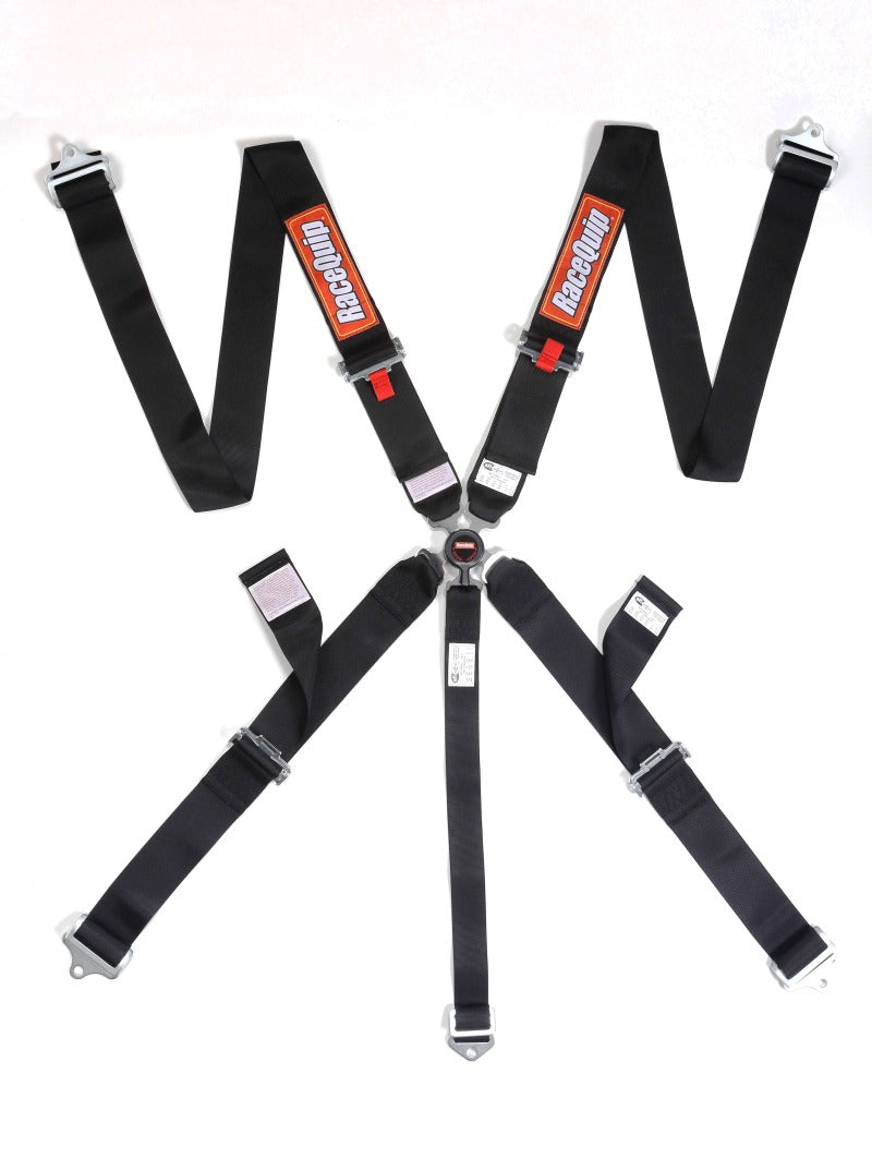 Racequip Sportsman SFI 16.1 5pt Camlock Harness Set - PU - Black 742002 Photo - Primary