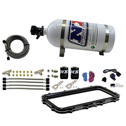 Nitrous Express Holley High Ram Plenum Nitrous Plate Kit w/10lb Bottle 20940-10 20940-10 Photo - Primary