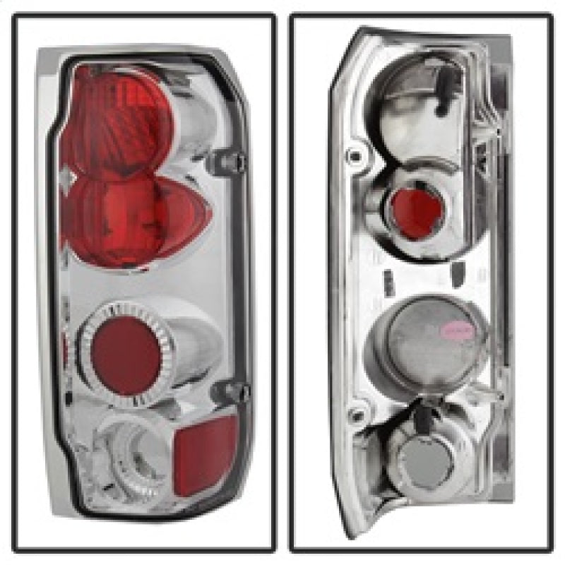Spyder Ford F150 87-96/Ford Bronco 88-96 Euro Style Tail Lights Chrome ALT-YD-FF15089-C 5003317 5003317 Photo - Unmounted