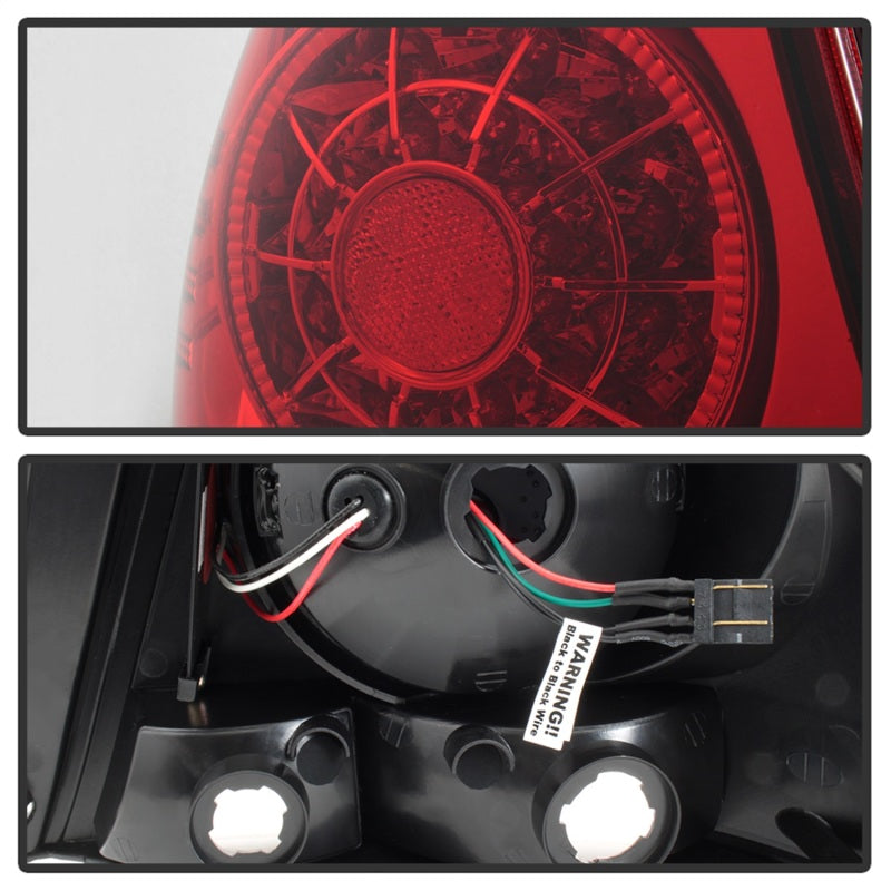 Spyder 01-03 Lexus IS300 LED Tail Lights - Red Clear ALT-YD-LIS300-LED-SET-RC 5085061 5085061 Photo - Unmounted
