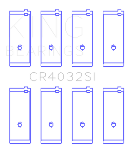 King Engine Bearings King Toyota SOHC 8V/16V / 4AGE/4AGEC/4AGELC DOHC 16V Silicon Bi-Metal Alum Rod Bearing Set CR4032SI CR4032SI Photo - Primary