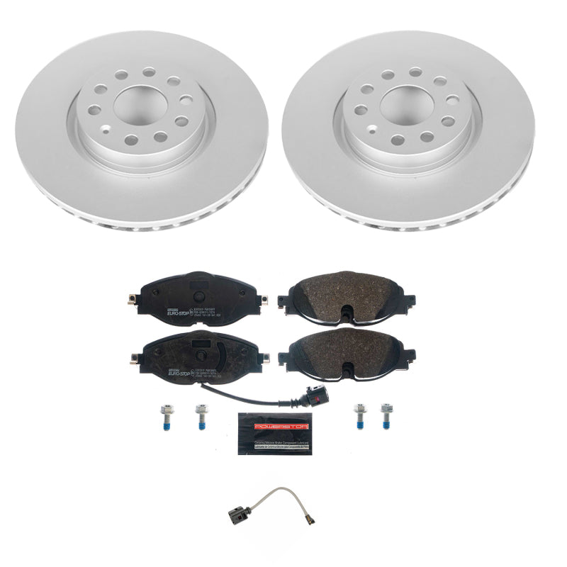 Power Stop 15-18 Audi A3 Front Euro-Stop Brake Kit ESK7082 ESK7082 Photo - Primary