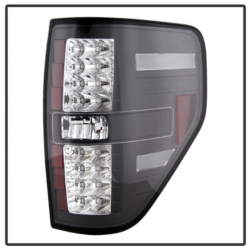 Spyder Ford F150 09-14 LED Tail Lights Black ALT-YD-FF15009-LED-BK 5008374 5008374 Photo - Unmounted
