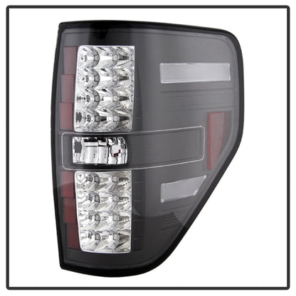 Spyder Ford F150 09-14 LED Tail Lights Black ALT-YD-FF15009-LED-BK 5008374 5008374 Photo - Unmounted