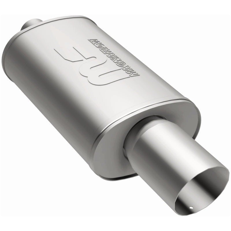 MagnaFlow 5" X 8" Oval Center/Center Performance Muffler With Tip 14827 Photo - out of package