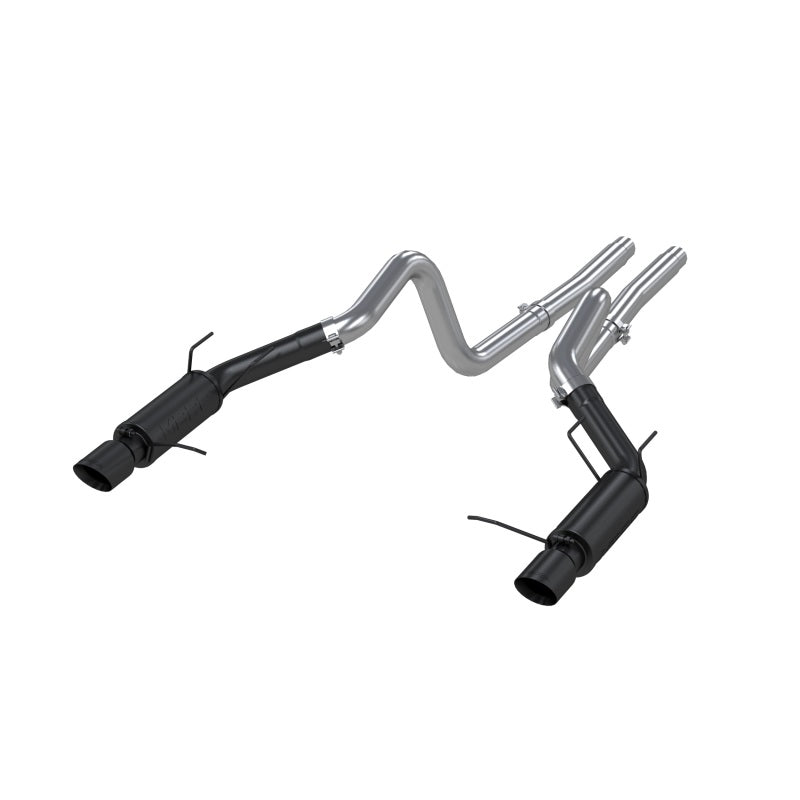 MBRP 11-14 Ford Mustang GT 5.0L 3in Cat Back Dual Split Rear Race Version S7264BLK Photo - Primary