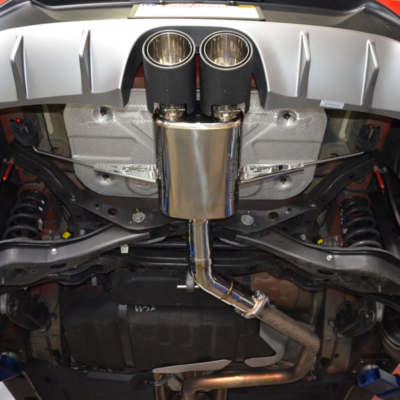 Injen 19-21 Hyundai Veloster L4 1.6L Turbo Performance Stainless Steel Axle Back Exhaust System SES1342AB SES1342AB Photo - Mounted