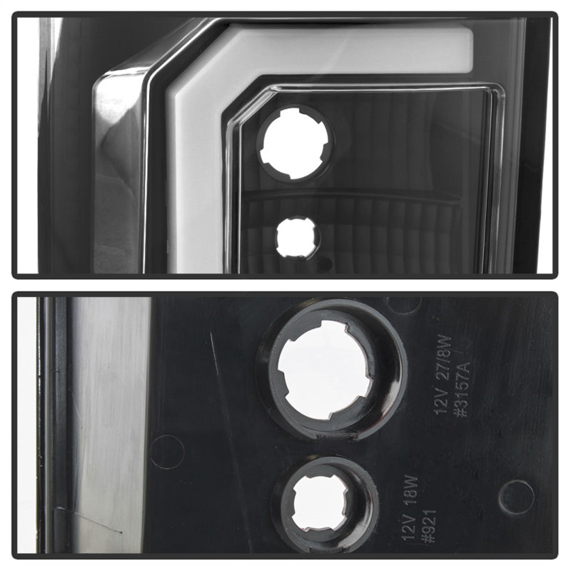 Spyder 07-13 Toyota Tundra V2 Light Bar LED Tail Lights - Black ALT-YD-TTU07V2-LB-BK 5085368 5085368 Photo - Unmounted