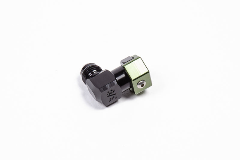 Radium Engineering 3/8in SAE Female to 6AN Male Low Profile Elbow 20-0601 20-0601 Photo - Primary