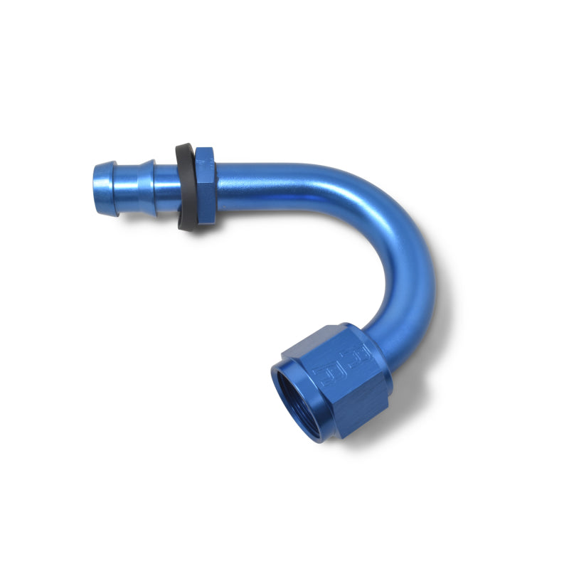 Russell Performance -6 AN Twist-Lok 150 Degree Hose End (1in Radius) 624300 624300 Photo - out of package