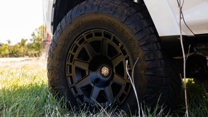ICON Compass 17x8.5 6x5.5 0mm Offset 4.75in BS Satin Black Wheel 3217858347SB 3217858347SB Photo - Mounted