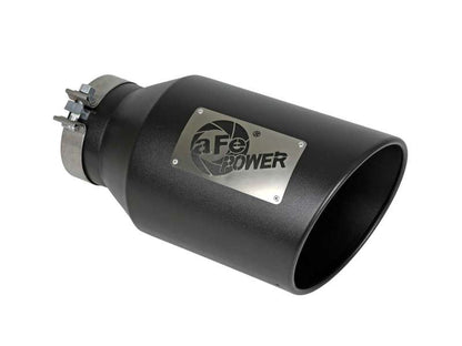 aFe Power Universal 5in Inlet 8in Outet MACH Force-XP Clamp-On Exhaust Tip - Black 49T50801-B15 49T50801-B15 Photo - Primary