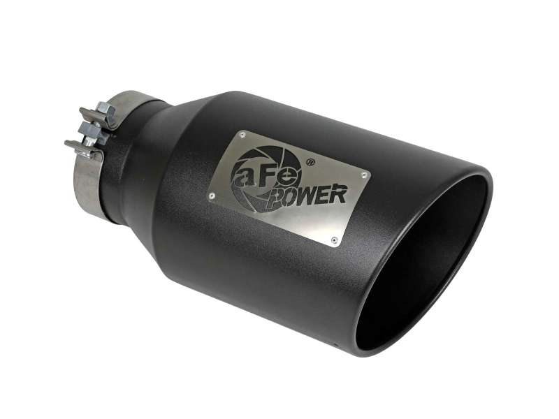 aFe Power Universal 5in Inlet 8in Outet MACH Force-XP Clamp-On Exhaust Tip - Black 49T50801-B15 49T50801-B15 Photo - Primary