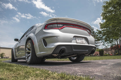 Corsa 15-21 Charger SRT/Hellcat/Redeye 2.75in Valved Catback DRE w/ Single 4.5in Blk PVD Tips 21072BLK 21072BLK Photo - Mounted