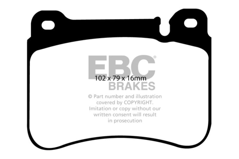 EBC 05-07 Mercedes-Benz C230 (W203) 2.5 Sport Sedan Ultimax2 Front Brake Pads UD1121 UD1121 Photo - Primary