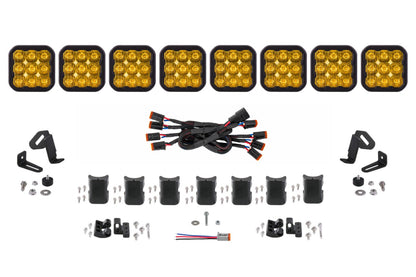 Diode Dynamics SS5 Sport Universal CrossLink 8-Pod Lightbar - Yellow Driving DD7215 DD7215 Photo - Primary
