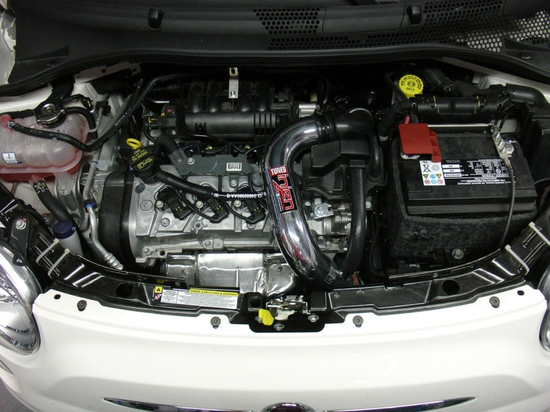 Injen 12-13 Fiat 500 1.4L 4Cyl Polished Cold Air Intake SP5020P SP5020P Photo - Mounted