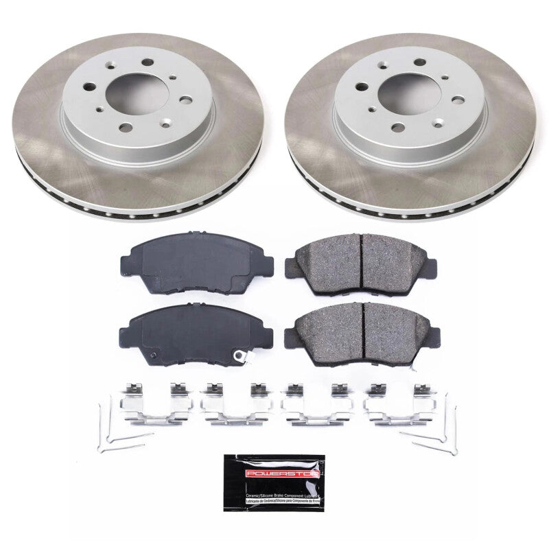 PowerStop Power Stop 03-05 Honda Civic Front Semi-Coated Rotor Kit SC696 SC696 Photo - Primary