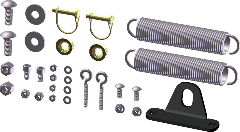 KFI ATV Plow Tube Hardware Kit 105150-R 105150-R Photo - Primary