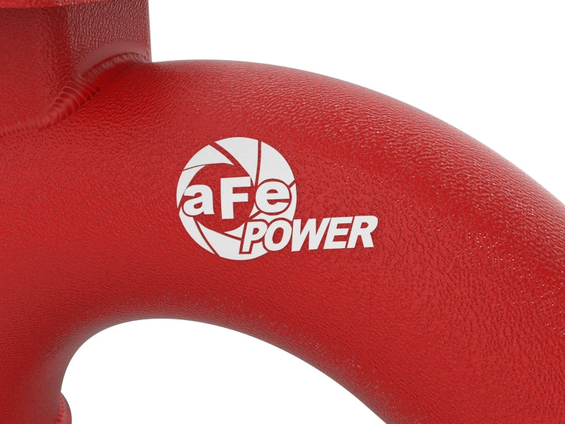 aFe 2018-2020 Kia Stinger 19-22 G70 BladeRunner 3in Aluminum Hot Charge Pipe Red 46-20508-R 46-20508-R Photo - Close Up