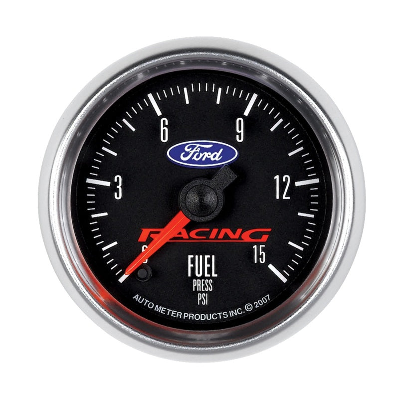 Autometer Gauge, Fuel Press, 2 1/16", 15Psi, Digital Stepper Motor, Ford Racing 880107 Photo - Primary