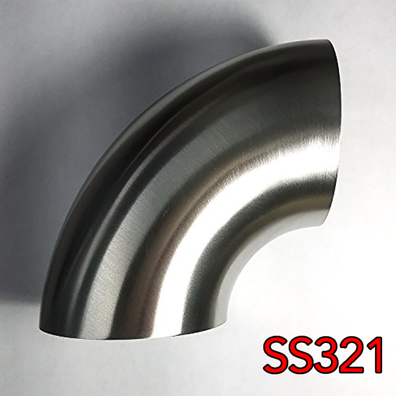 Stainless Bros 3.5 in SS321 90 Deg Elbow - 1D / 3.5in CLR - 16GA / .065in - No Leg 701-08956-3100