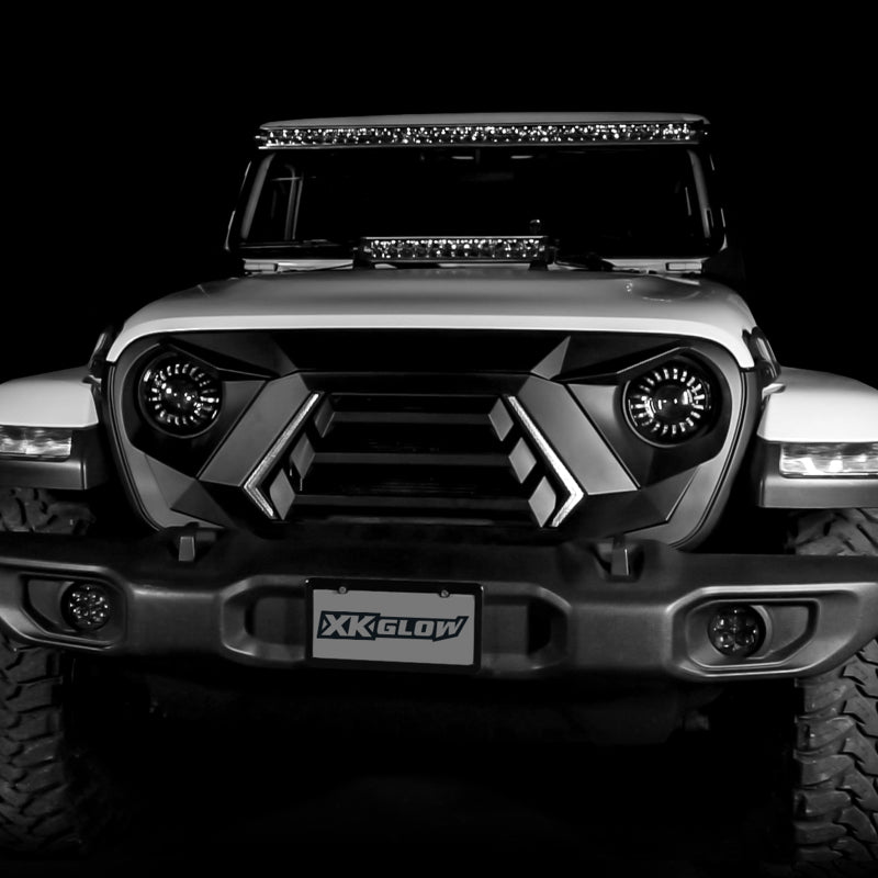 XKGLOW XK Glow JL Wrangler & Gladiator JT XKCHROME LED Grill Kit (Dual Mode) XK-GRILL-JL1-DM XK-GRILL-JL1-DM User 1