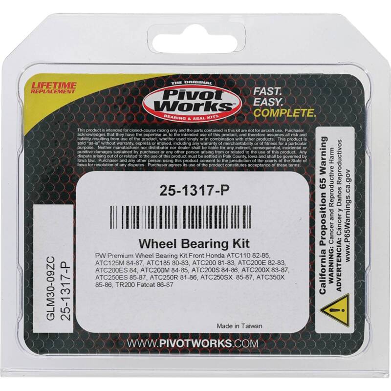 Pivot Works Pw Premium Wheel Bearing 25-1317-P 25-1317-P Photo - Primary