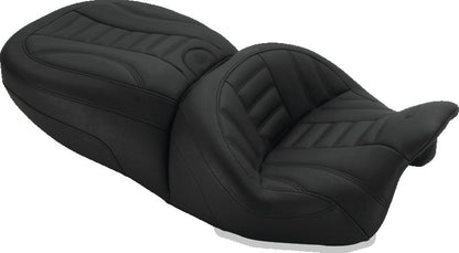 Mustang Motorcycle Mustang 15-21 Harley Freewheeler Touring Forward Deluxe 1PC Seat w/Driver Backrest - Black 79593 79593 User 1