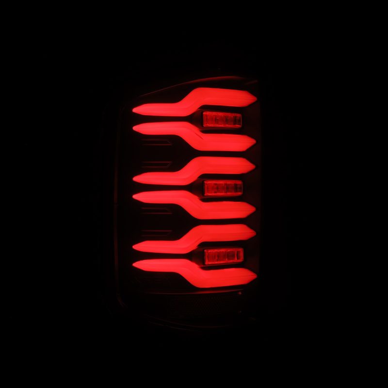 AlphaRex 14-18 Chevrolet Silverado Luxx-Series LED Tail Lights Black w/Activ Light/Seq Signal 620030 620030 User 5